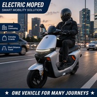 Scooter électrique numérique 72V 30Ah pour adultes, longue autonomie, pour trajets urbains, avec affichage numérique