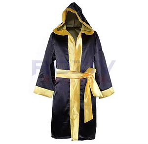 Robe de boxe personnalisée de haute qualité avec logo en tissu, nouvelle arrivée, robes de boxe personnalisées, toutes les couleurs, fabriquées au Pakistan, polyester/nylon - Product Image 2