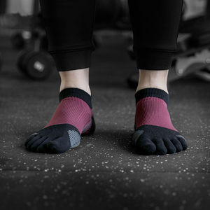 Chaussettes de football antidérapantes à 5 doigts pour jeunes, chaussettes de sport à la cheville pour la course, la gym et le fitness, 100% coton, séchage rapide, Vietnam - Product Image 5