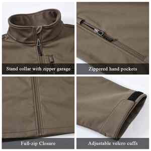 Chaqueta Softshell para hombre hecha a medida más vendida, el último diseño de gran tamaño a precio de fábrica para el invierno - Product Image 6
