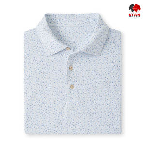 RYAN PRO GEAR Custom Men's Polo Shirts Front Customized Logo Anti-Wrinkle Knitted <b>Viscose</b>/<b>Polyester</b> <b>Fabric</b> OEM Service - Product Image 1