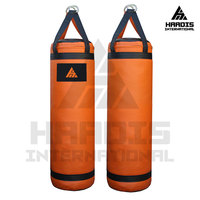 Sac de frappe en cuir robuste Haadis International pour adultes, idéal pour l'entraînement en salle de sport, avec remplissage de sable, équipement de boxe en gros