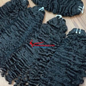 VENTA FLASH Máquina rizada birmana paquetes de cabello de trama extensiones de cabello humano vietnamita sin sintético sin enredos - Product Image 5