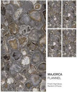 กระเบื้องพอร์ซเลนเคลือบเงาพรีเมียม ขนาด 600x1200 มม. รุ่นมาจอร์ก้า แฟลนเนล - Product Image 1