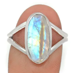 Beste Sieraden 2024-25 Toonaangevende Exporteur Van Maansteen Sterling Zilveren Ring Indian Sieraden Massief 925 Handgemaakte Ringen Voor Vrouw
