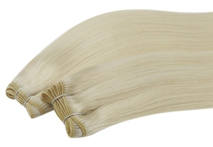 Paquetes de cabello Remy indio de la mejor calidad 613 Rubio Onda natural Onda Cuerpo Estilos rectos 10 a 30 pulgadas de largo - Product Image 2