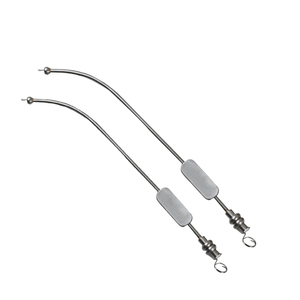 Tube d'aspiration de sinus en gros 2 Pcs Tube d'aspiration cardiaque en acier métallique de finition de Dall pour l'usage médical d'hôpital - Product Image 1