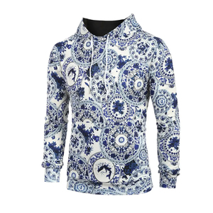 เสื้อฮู้ดพิมพ์ลายซับลิเมชันสำหรับผู้ชายเสื้อมีฮู้ดวัสดุแบบซับลิเมชันล่าสุดมีดีไซน์ตามสั่ง - Product Image 1