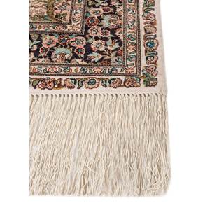 Alfombras de Seda Anudadas a Mano Gulmarg, Grandes, Rojas y Naranjas, con Diseño de Medallón Rectangular y Patrones de Rompecabezas para el Hogar, Pae-6339, para Sala de Estar y Pasillo - Product Image 4