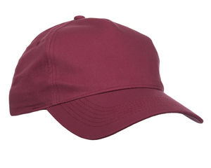 หมวกเบสบอลผ้าฝ้ายสำหรับผู้ชาย5แผงหมวกเบสบอลแนวสปอร์ตพร้อมโลโก้ปักแบบเรียบ - Product Image 1