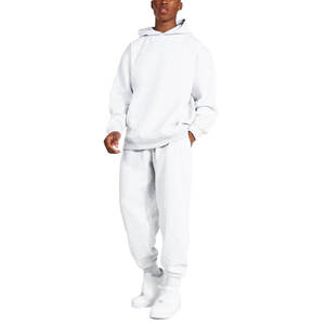 Survêtements surdimensionnés à manches longues personnalisés pour hommes pour l'hiver Ensemble respirant avec col à capuche Technique imprimée Marque privée - Product Image 1