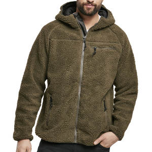 New Fashion Regular Fit Thick <b>Sherpa</b> Men's Winter Pullover Woolen <b>Hoodie</b> 2025 High Quality Windproof Breathable Warm - Product Image 1