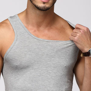 Débardeurs de gymnastique pour hommes Cotton Stringer Bodybuilding and Fitness - Product Image 4