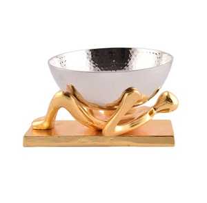 Unique <b>Bowl</b> Serving set use Kitchenware Home Hotel Restaurant Dry Fruit Handmade Silver Aluminum Serving <b>Bowl</b> Round Shape <b>bowls</b> - Product Image 6