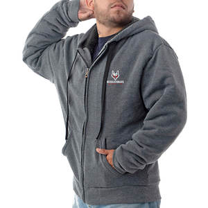 เสื้อกันหนาวมีฮู้ดสำหรับบุรุษบุขนแกะเพื่อความอบอุ่นและความสบาย - Product Image 4