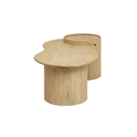 Table basse Silas en bois de manguier moderne pour salon