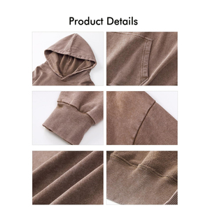 OEM Service <b>Trendy</b> Custom Hot Selling Men Clothing Plus Size Over Size Acid Wash <b>Hoodie</b> Cotton Thermal Style Acid Wash <b>Hoodie</b> - Product Image 5