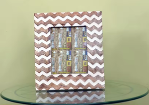 SURINDRA Cadre photo en bois massif finition antique personnalisé 8x10 pouces de haute qualité pour exportation, cadeau, décoration intérieure - Product Image 2