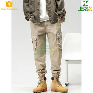 Pantalones Cargo rectos para hombre con múltiples bolsillos de invierno, cintura media, secado rápido, algodón transpirable, trabajo informal, uso diario al aire libre - Product Image 2