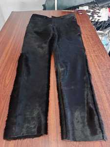 Pantalones cortos de cuero de vaca negro de alta calidad, cómodos, transpirables, a prueba de viento, ecológicos, de cintura media, informales, con cremallera y cordón - Product Image 2