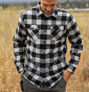 Camisas de Franela de Algodón para Hombre, Estilo Urbano, Transpirables, de Manga Larga, con Botones Cubiertos, Colores Personalizados - Product Image 2