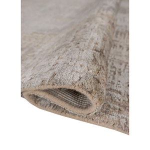 Tapis Jaipur US-Entropy à motif abstrait, noué à la main, en laine et soie de bambou, pour la maison et le salon, disponible en 9x12, gris et noir - Product Image 2