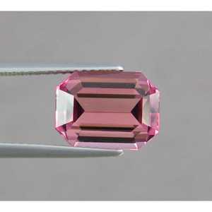 Pierre précieuse de tourmaline rose naturelle de qualité excellente, taille émeraude, 3,55 carats, provenant d'Afghanistan. - Product Image 6