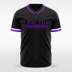 Maillots de baseball et de softball en polyester respirant personnalisables à col ras du cou avec motif imprimé sublimé - Product Image 6