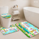 Custom Printed Carpet <b>Bathroom</b> Rug <b>Set</b> for <b>Bathroom</b> Non-Slip Shower Curtain Bath <b>Mat</b> - Product Image 6