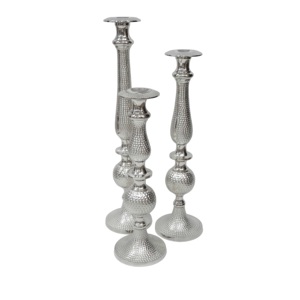 Ensemble de 7 bougeoirs en métal de qualité supérieure, bougeoir en métal unique pour la décoration de table de restaurant, bougeoir à bougie votive - Product Image 5