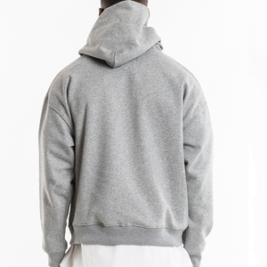 Pull lourd de haute qualité 100% coton Logo à capuche grande taille sweats à capuche pour hommes vierge surdimensionné poids lourd sweats à capuche personnalisés - Product Image 4
