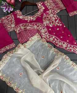 Conjunto de Lehenga Choli bordado de Georgette con Ropa Étnica Dupatta para mujeres a bajo precio, el estilo más elegido - Product Image 3