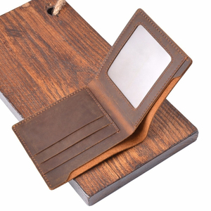 <b>Men</b> Durable Cow Leather <b>Wallets</b> Sleek and Slim Bifold Flip ID <b>Wallets</b> and Credit <b>Card</b> <b>Holder</b> Customized Packing Low Price OEM - Product Image 6
