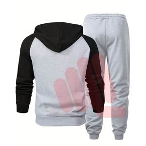 Precios al por mayor Nuevo diseño Chándales de moda para hombre Liso 100% Algodón Transpirable Slim Fit Ropa deportiva Chándales - Product Image 2