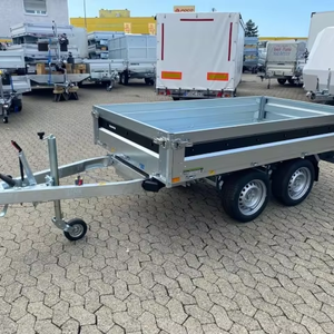 Nouveau benne arrière de remorque benne 2500, 2.5 à., pompe électrique, 259x143x35cm - Product Image 1