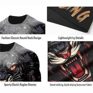 Fabrication en usine personnalisé MMA à manches longues Rashguards BJJ Rashguard Kickboxing respirant Sport Rashguards à séchage rapide - Product Image 5