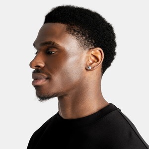 Luxury Square Cut Stud <b>Earrings</b> <b>for</b> <b>Men</b> and Women Silver Tone Iced Out Solitaire Diamond Style Hip Hop Jewelry - Product Image 2