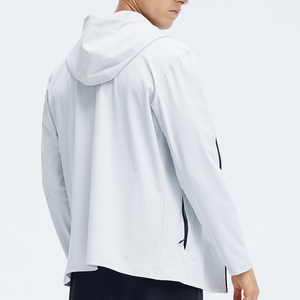 Vente chaude 76% Nylon 24% Spandex Manteau D'extérieur Avec Lettre De Mode Imprimé Personnalisé Coupe-Vent Veste Hommes - Product Image 4