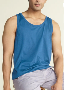 Débardeurs décontractés à col rond à séchage rapide pour hommes avec décoration brodée du Bangladesh - Product Image 1