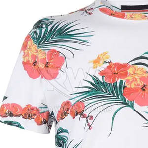 Nueva llegada de los hombres de ajuste suelto impreso sublimación camisetas 100% algodón Casual Wear sublimación camisetas - Product Image 5