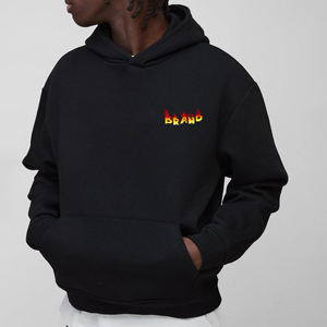 เสื้อมีฮู้ดแบบสวมศีรษะทรงหลวมโอเวอร์ไซส์ผ้าคอตตอนเสื้อผ้าลำลองผ้าฟลีซผ้า100% ฮิปฮอปและสเวตเชิ้ต - Product Image 1