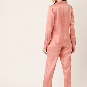 Pijama de algodón de talla grande para mujer, novedad de invierno, estilo de manga larga, con cuello en V, traje de casa, Conjunto de pijama para mujer - Product Image 3