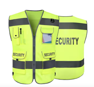 Chaleco DE SEGURIDAD reflectante de alta visibilidad con malla transpirable Chaqueta resistente Bolsillos Contraste Color Heavy Duty Utility - Product Image 1