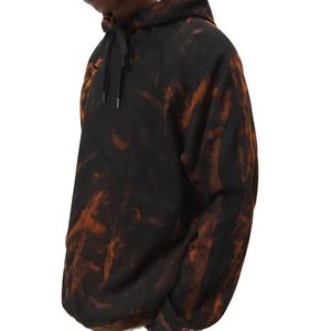 Nueva Sudadera con capucha de rizo francés de algodón puro de tela de calidad superior para hombres logotipo impreso personalizado Sudadera con capucha de tinte de corbata Vintage para hombres - Product Image 4