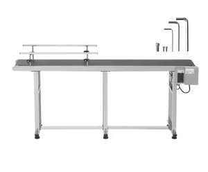 Mesa Transportadora de Banda Motorizada de Acero Inoxidable de Nuevo Desarrollo, 71×7.8 pulgadas, Uso Industrial, Alimentación por Cable, Hecho en China - Product Image 6