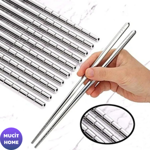 Ensemble de 5 baguettes en acier inoxydable - Product Image 1