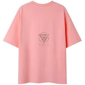 305g Customized Logo Spring/Summer Trendy Brand Loose Men's Basic Half Sleeve Stand <b>Collar</b> <b>T</b>-<b>shirt</b> Multi Color Spandex/Cotton - Product Image 4