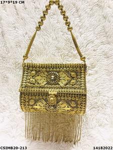 Bolsos de mano de Metal hechos a mano para mujer, elegantes bolsos de mano de diseñador de noche, para novia - Product Image 3