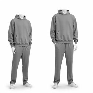 ชุดวอร์มกางเกงวอร์มทรงแบ็กกี้และกางเกงวอร์มของผู้ชายชุดวอร์มกางเกงขาบานแบบสตรีทแวร์ขนาดใหญ่ระบบ GSM 500พรีเมี่ยม - Product Image 1