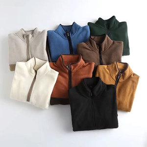 Couleur unie 100% coton sweat pour hommes femmes haute qualité 300 grammes tissu brodé Street Style confortable doublé Design - Product Image 2